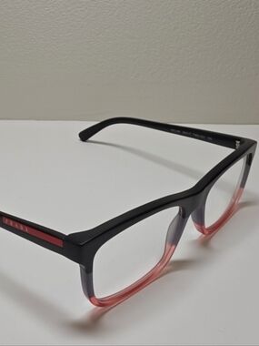 Authentic Prada VPS 05F TWS-101 Black Pink Gradient Eyeglass Frames 55-17-140